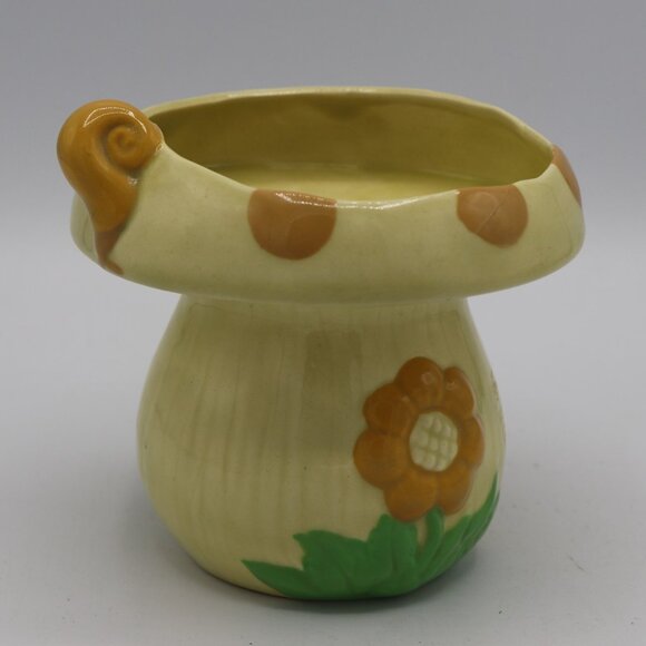 Vintage 1982 Ceramic Mushroom Vase With Small Handle - Picture 9 of 9